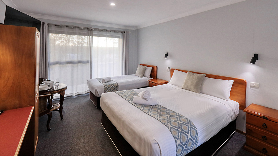Queen and Single Bed